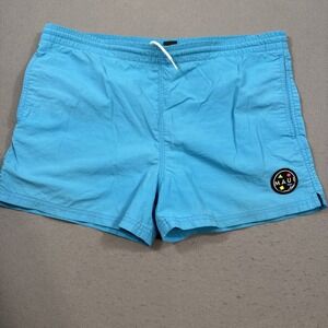 Men's Maui and Sons Blue Drawstring Swim Shorts Trunks Size M